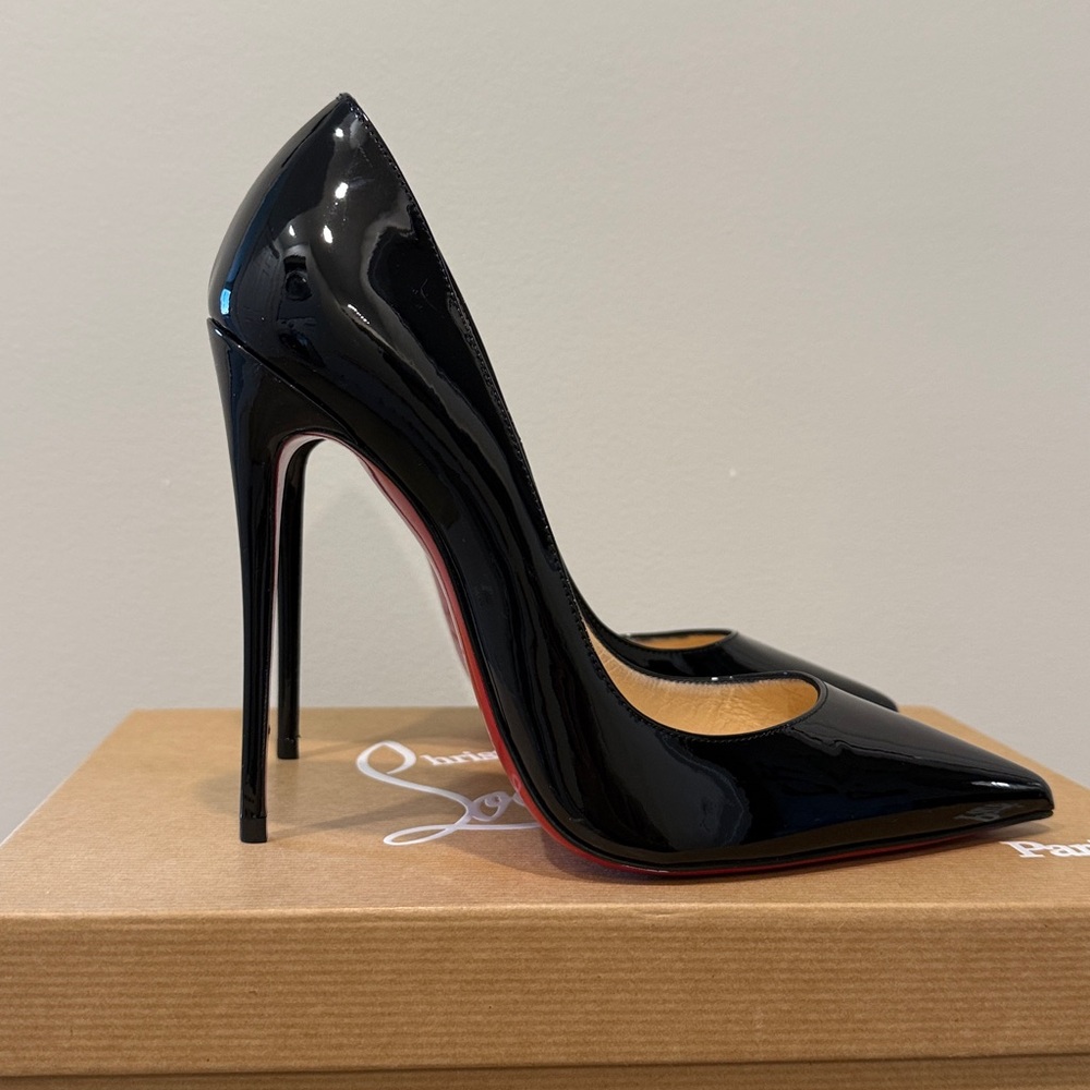 Christian Louboutin So Kate 120 Patent Pumps – Black, Size 38 - Picture 3 of 16